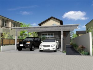 “車庫＋αの空間”を確保した新たなカーポート